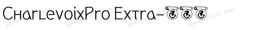 CharlevoixPro Extra字体转换